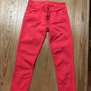 Women’s pink Buffalo cropped pants